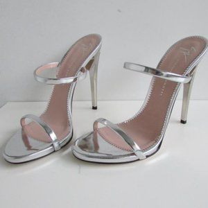 Giuseppe Zanotti Mirrored Silver Sandals